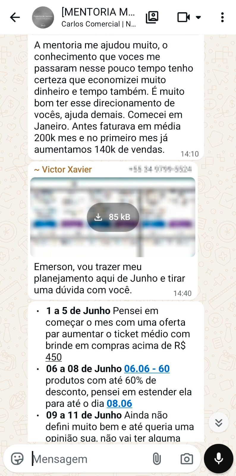 Resultado de aluno Next