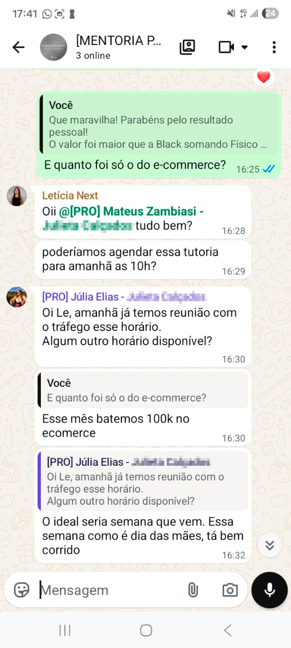 Resultado de aluno Next